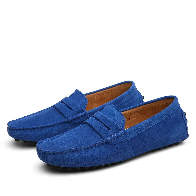 Men's Genuine Leather Peas Shoes