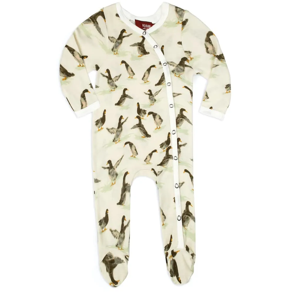 Milkbarn Organic Footed Romper - Multiple Styles