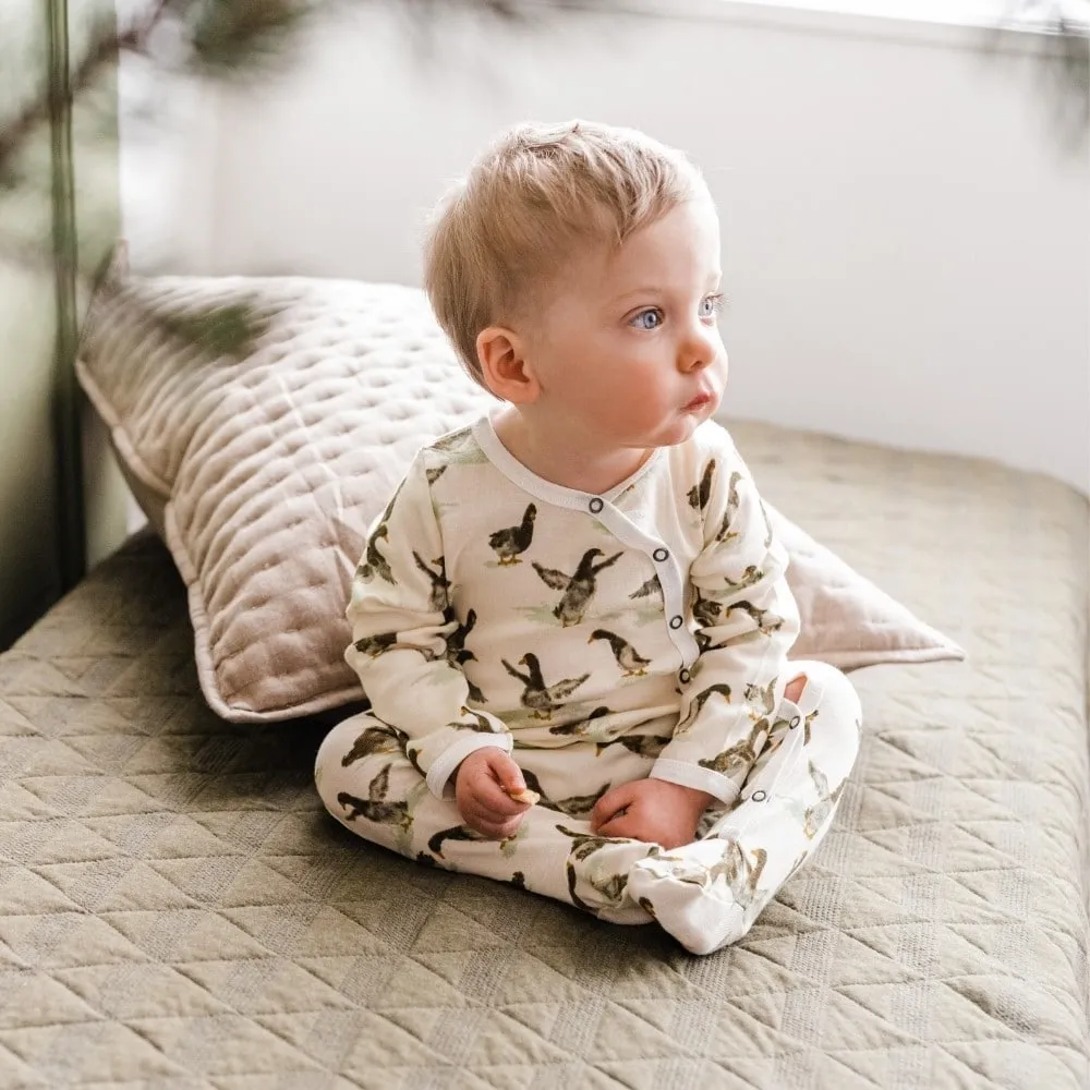 Milkbarn Organic Footed Romper - Multiple Styles