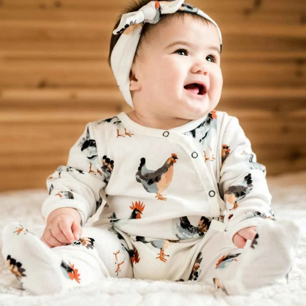 Milkbarn Organic Footed Romper - Multiple Styles