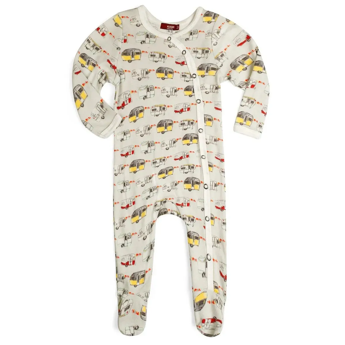 Milkbarn Organic Footed Romper - Multiple Styles