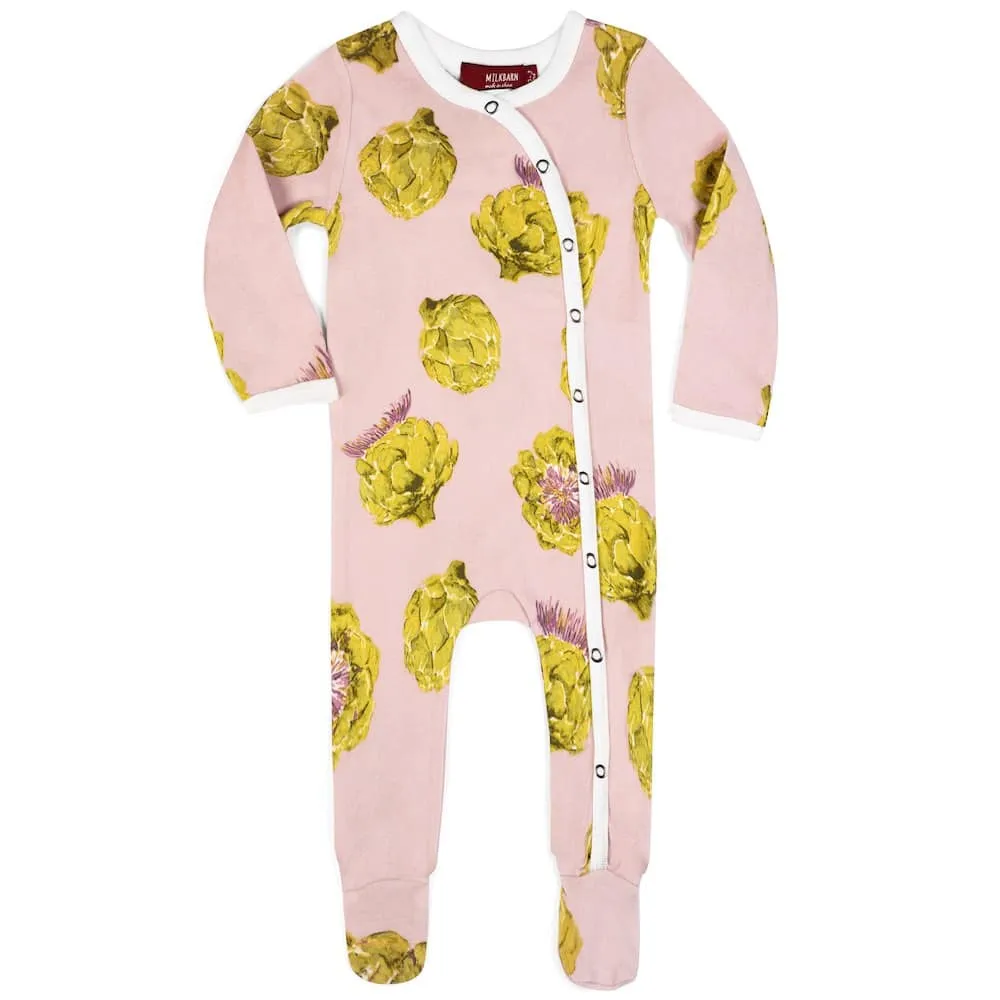 Milkbarn Organic Footed Romper - Multiple Styles
