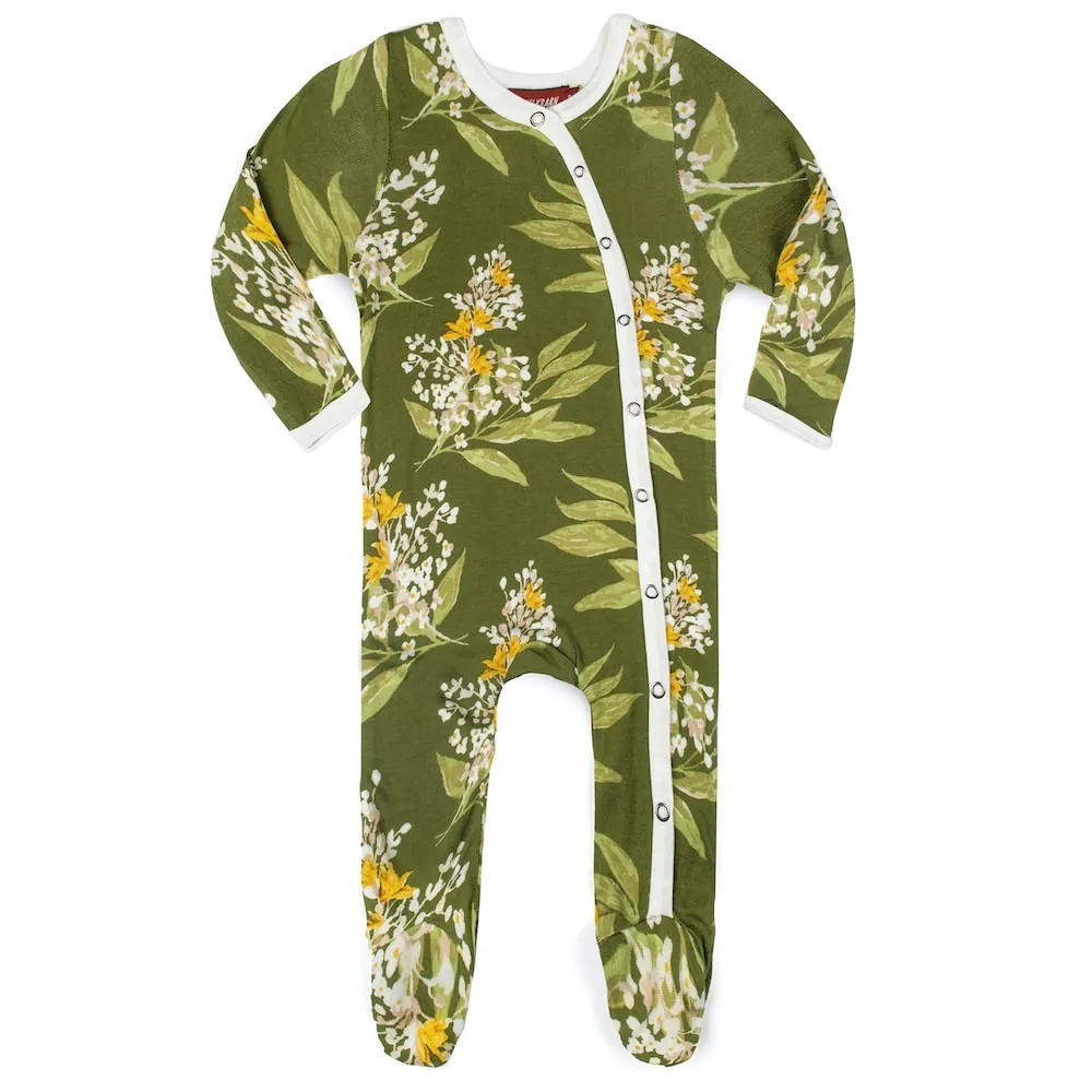 Milkbarn Organic Footed Romper - Multiple Styles