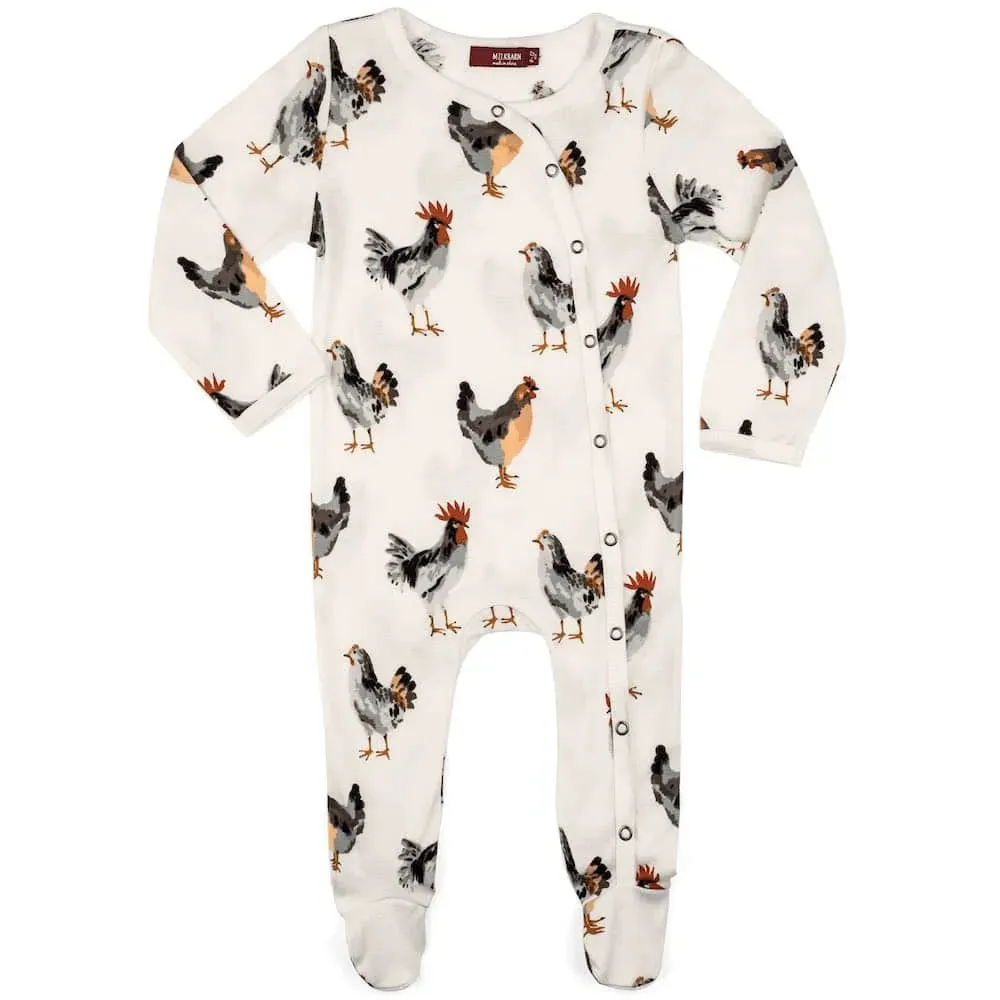 Milkbarn Organic Footed Romper - Multiple Styles