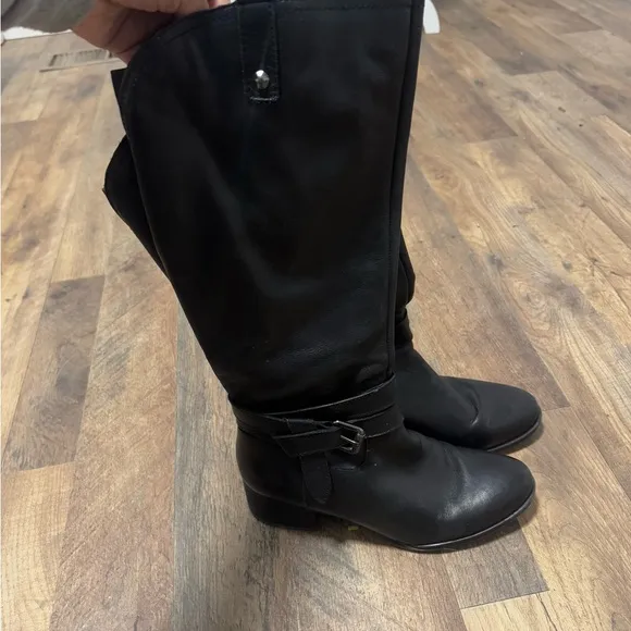 Naturalizer Women's Knee HighBoots Black Leather Size 8.5