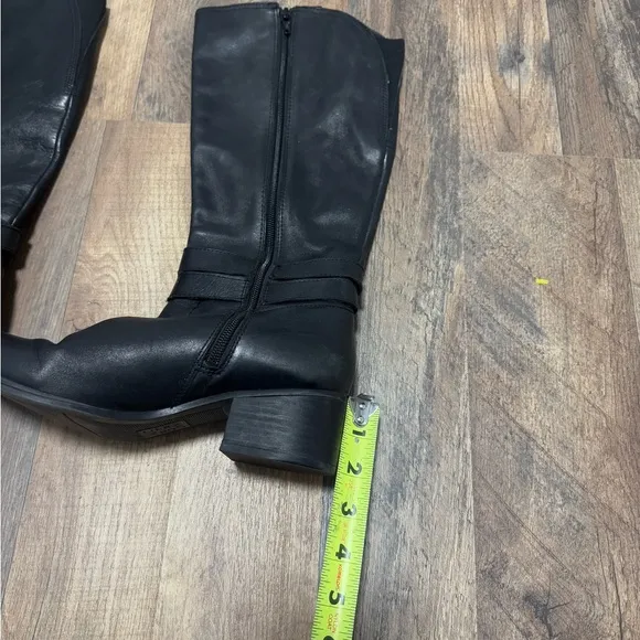 Naturalizer Women's Knee HighBoots Black Leather Size 8.5