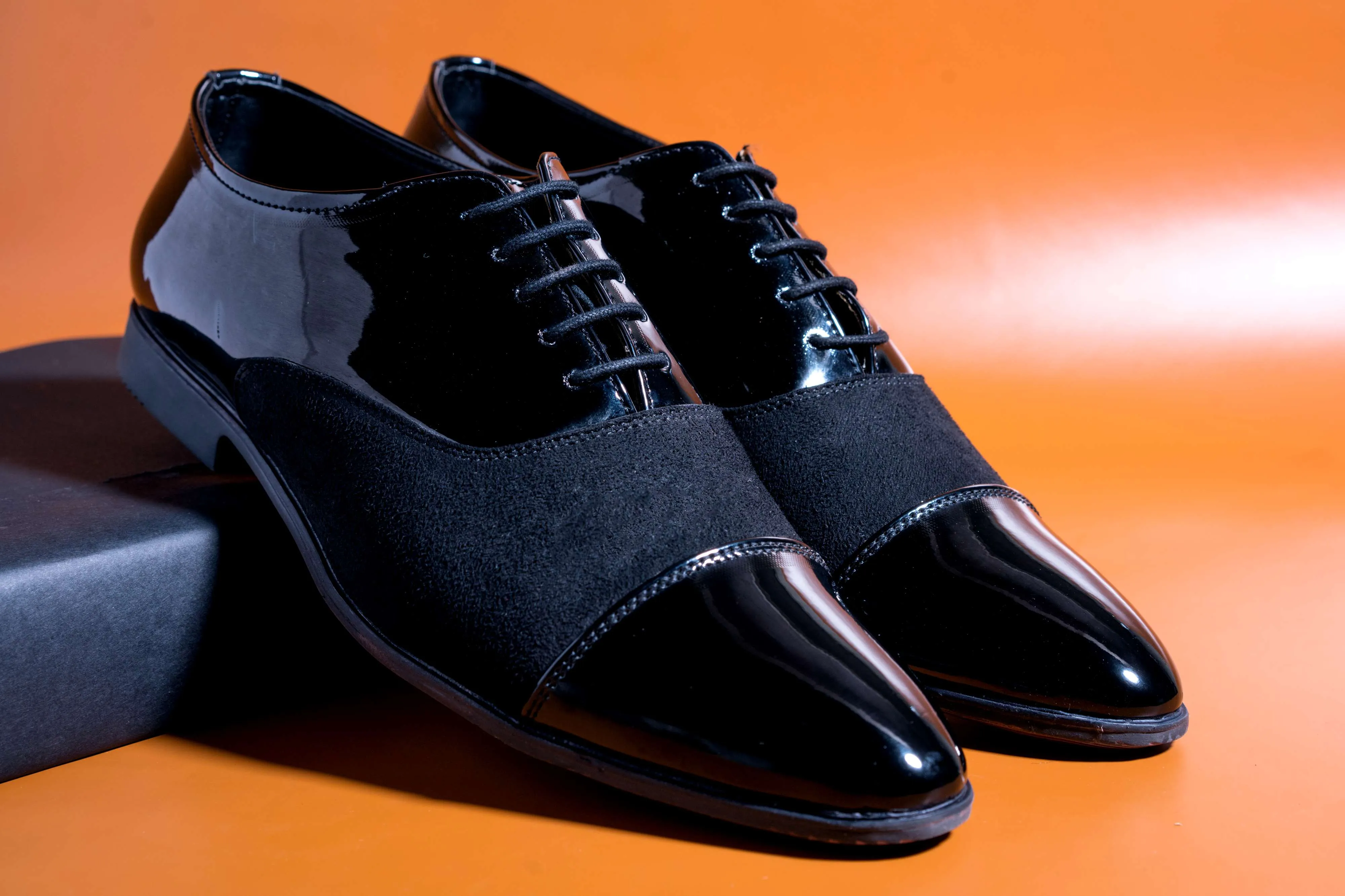 New Trendy Elegant And Classy Shiny Formal Suede Shoes For Men-JonasParamount