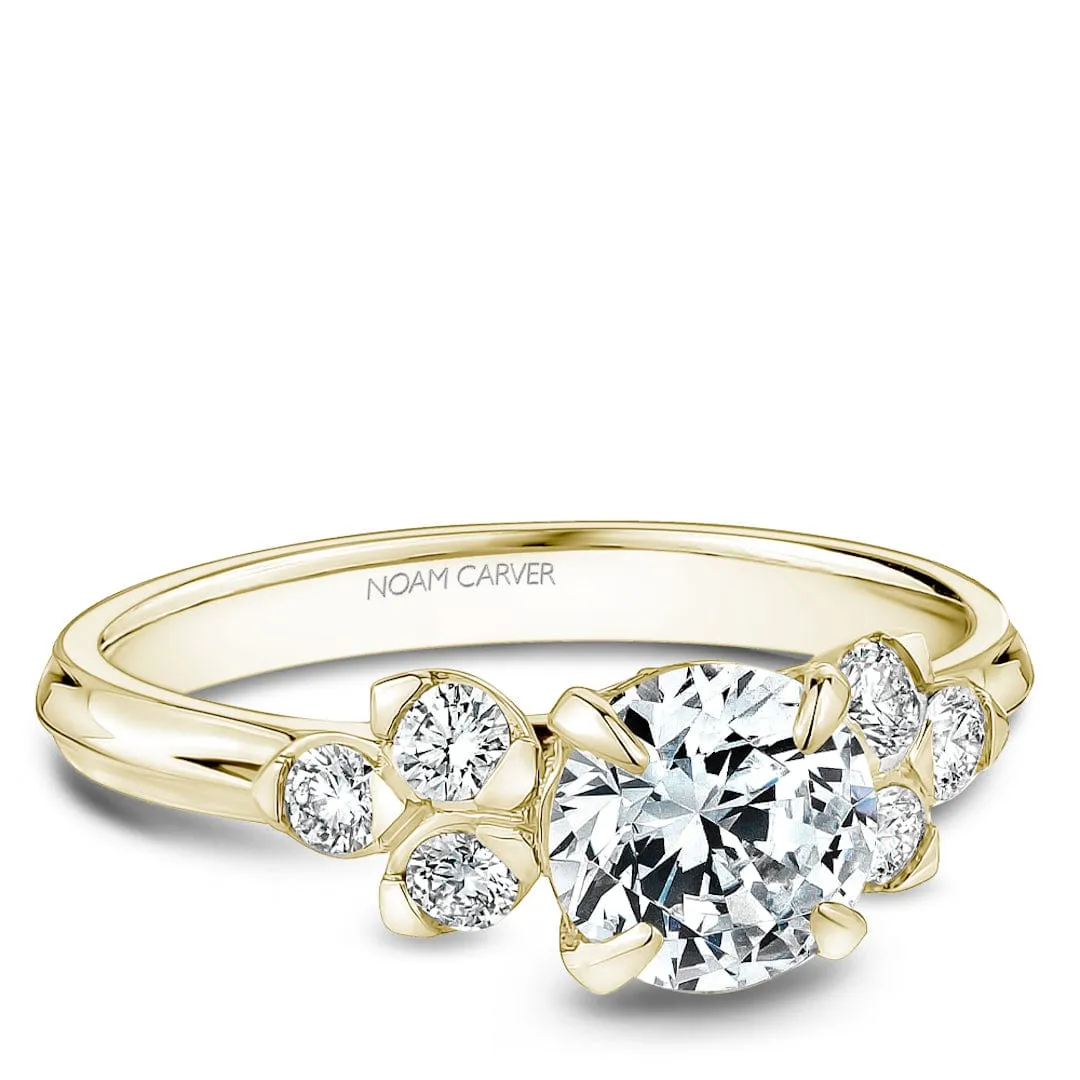 Noam Carver 14kt Yellow Gold 1.00ct Round Multi-Stone