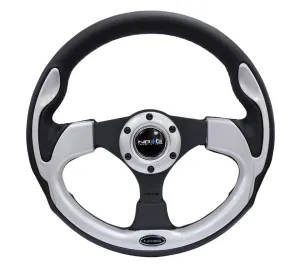 NRG RST-001SL 320mm Silver Reinforced Racing Steering Wheel