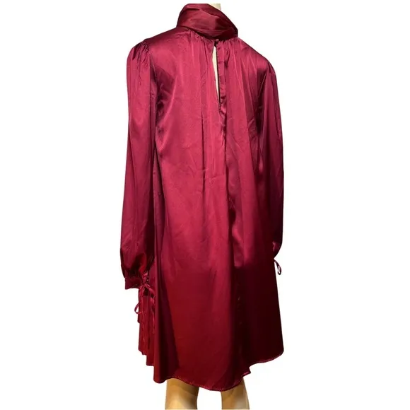 NWT $199 Badgley Mischka Gigi Dress Wine Size 2 to 4