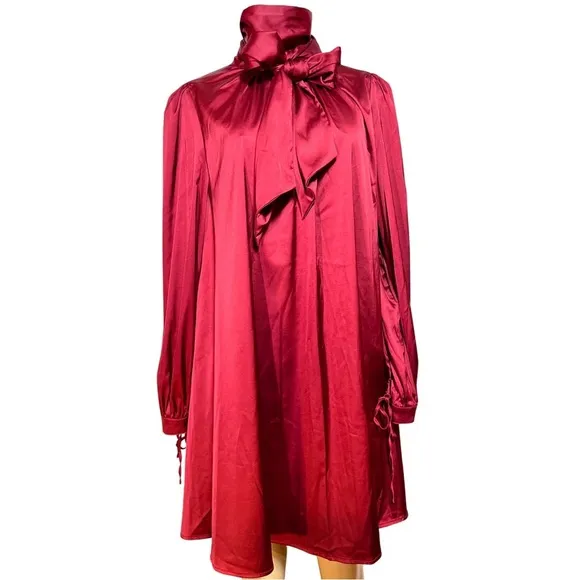 NWT $199 Badgley Mischka Gigi Dress Wine Size 2 to 4