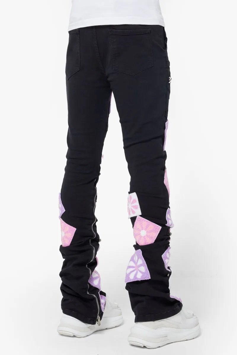 Obsidian Black Flowers Denim V2 (Obsidian-Black-Flowers-Denim-V2)
