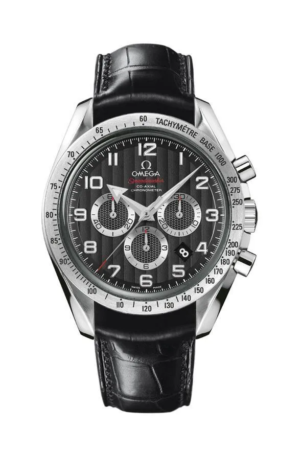 Omega Speedmaster 21mm Black Alligator Genuine  leather Strap 98000349