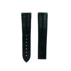 Omega Speedmaster 21mm Black Alligator Genuine  leather Strap 98000349