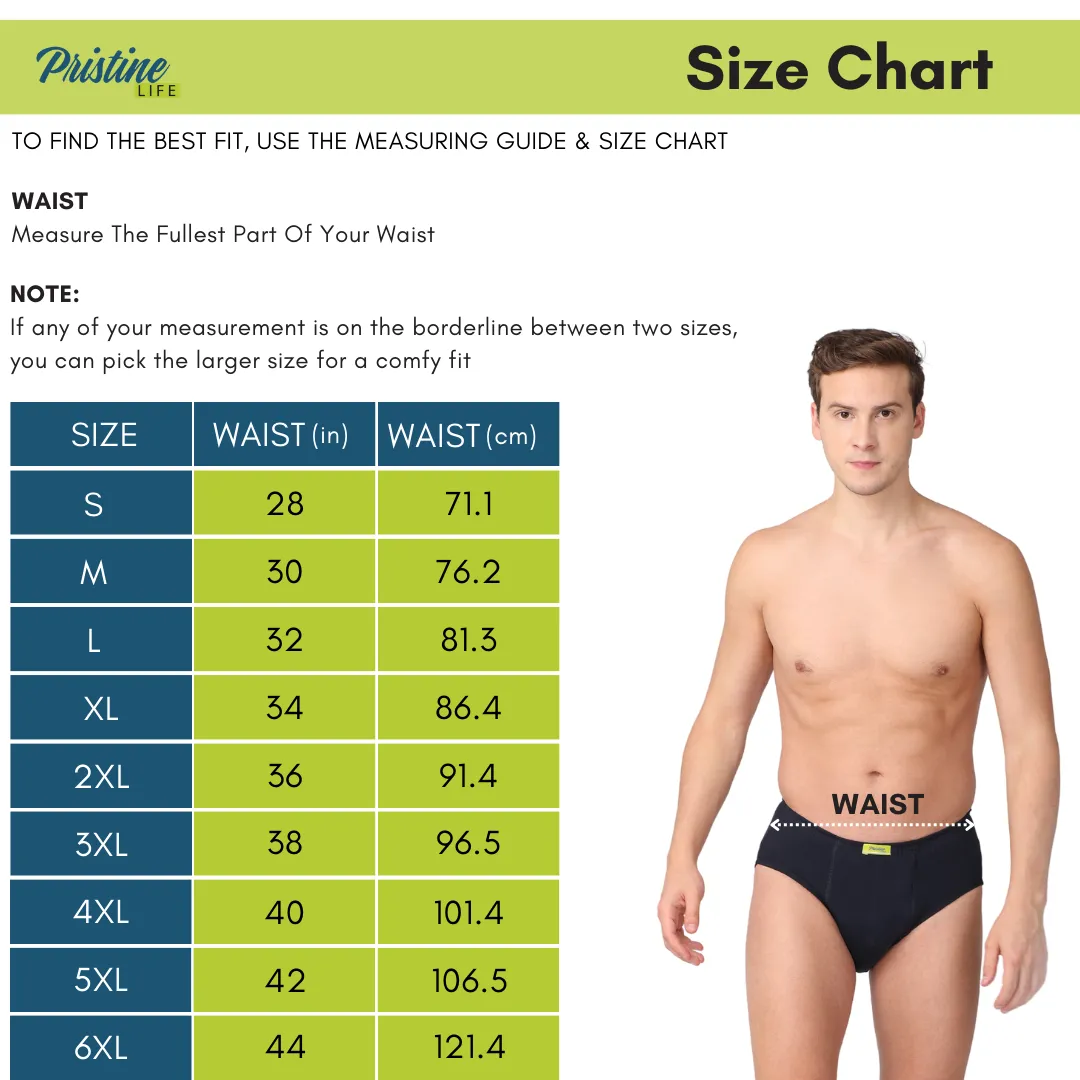 Pack Of 3  Men's Incontinence Briefs