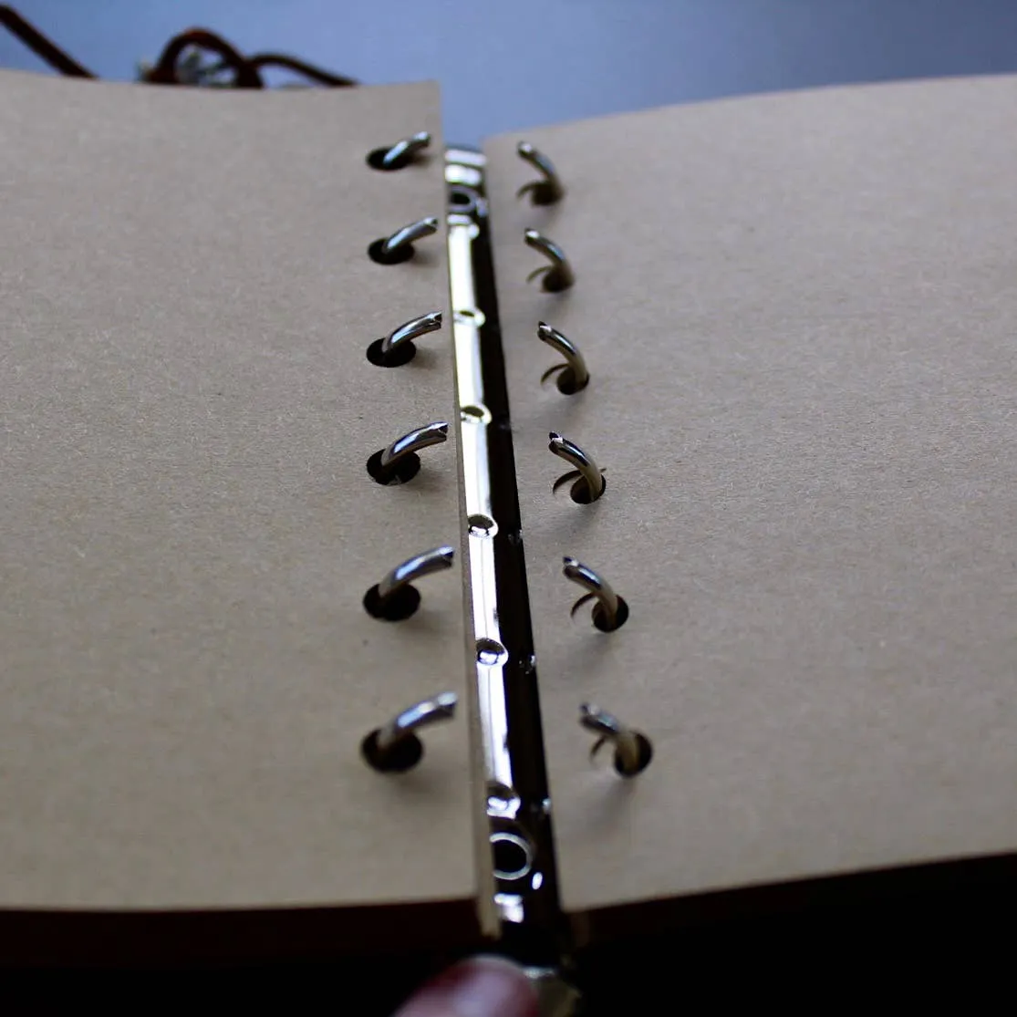 Pebble House Leather Notebook With Crystal Accent
