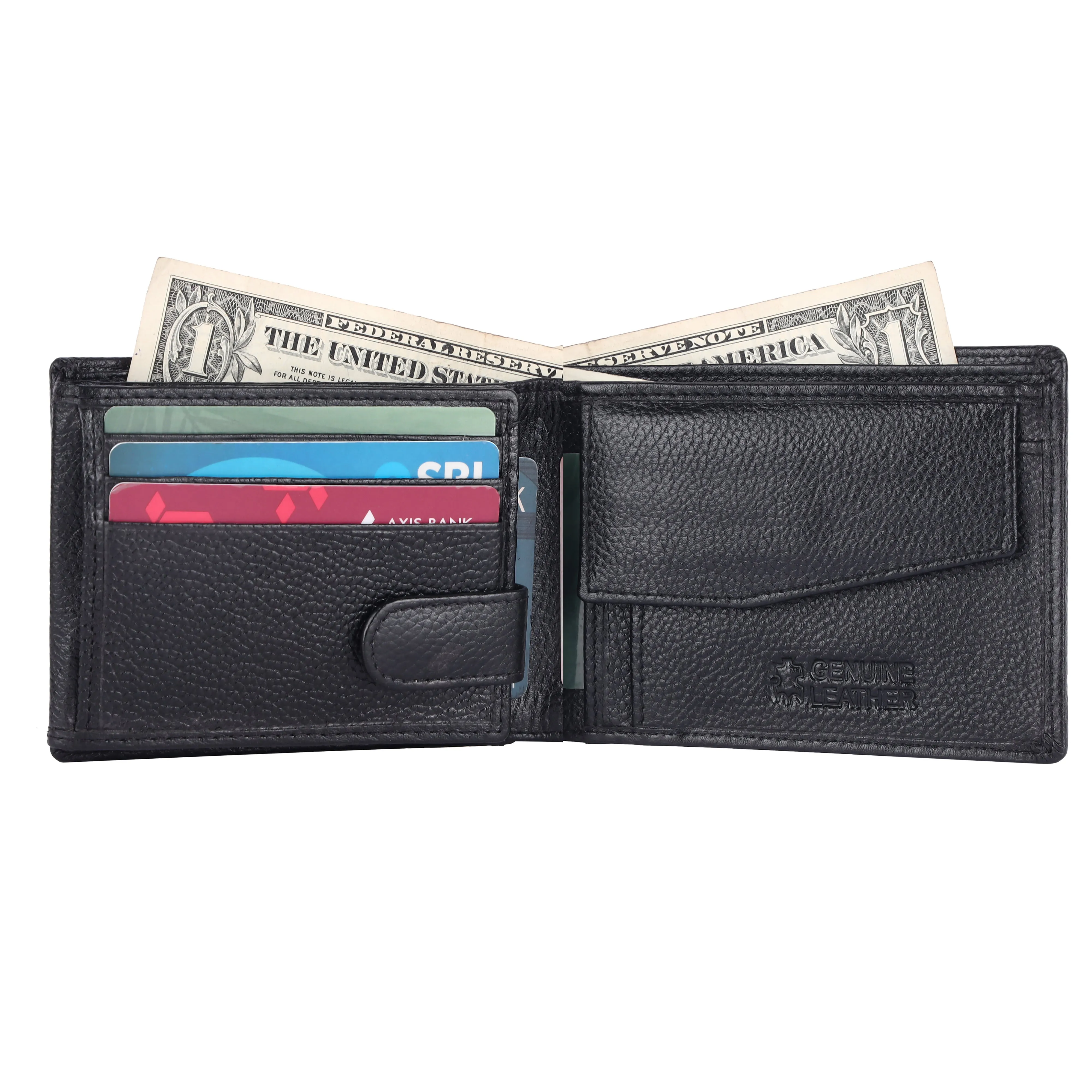 Pebble Texture 12 Card Billfold Coin Pocket Wallet #1426C