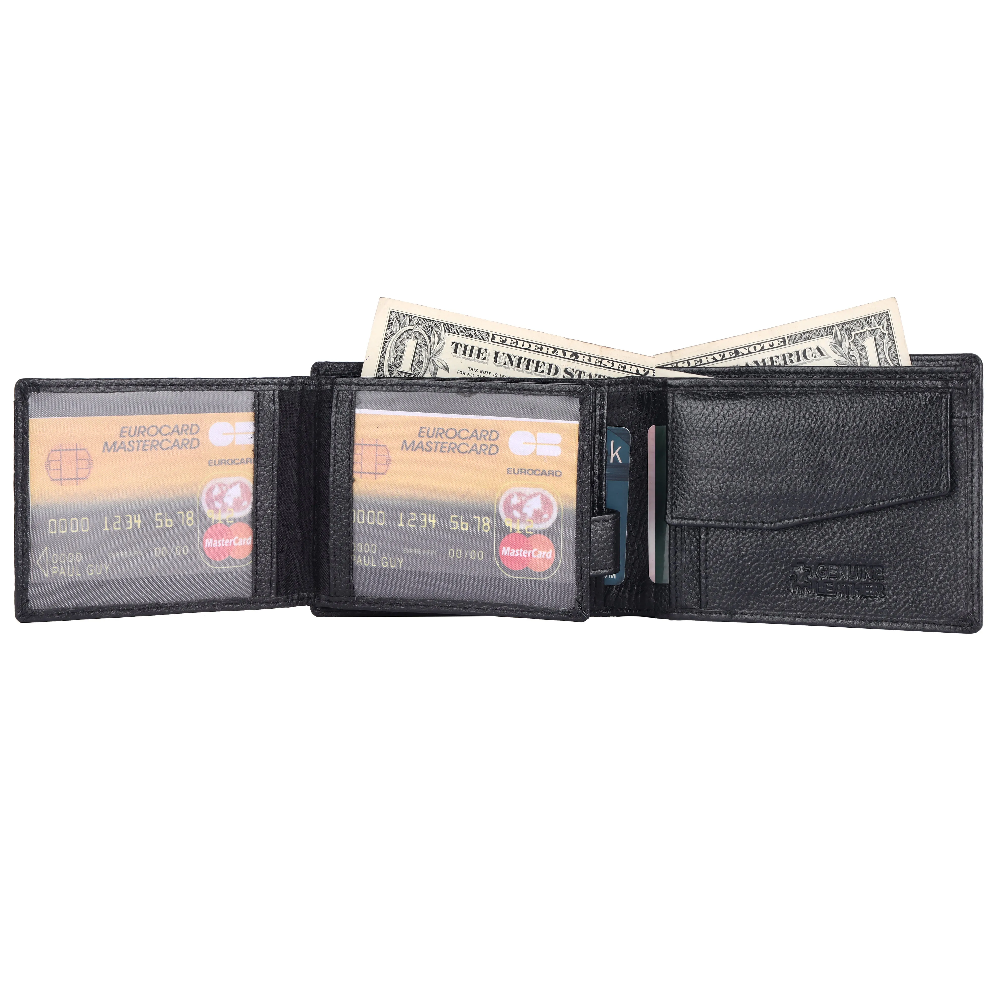 Pebble Texture 12 Card Billfold Coin Pocket Wallet #1426C