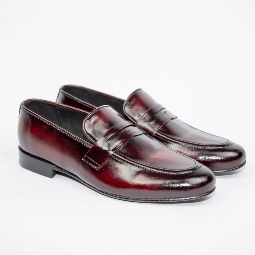 Penny Loafer – Crimson Two Tone