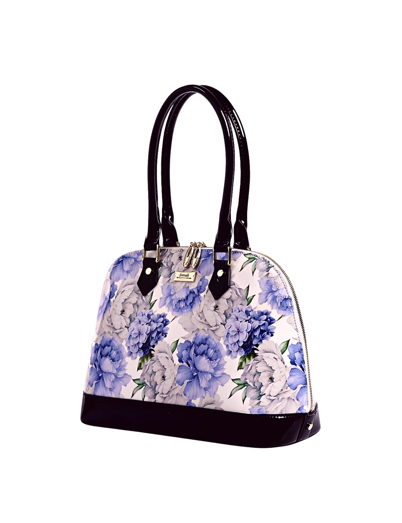PEONY PATENT LEATHER DOME BAG- SN52-6801
