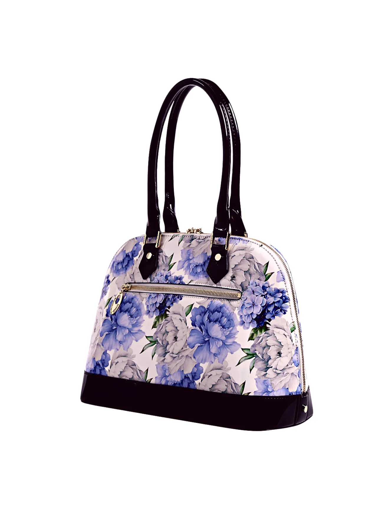 PEONY PATENT LEATHER DOME BAG- SN52-6801