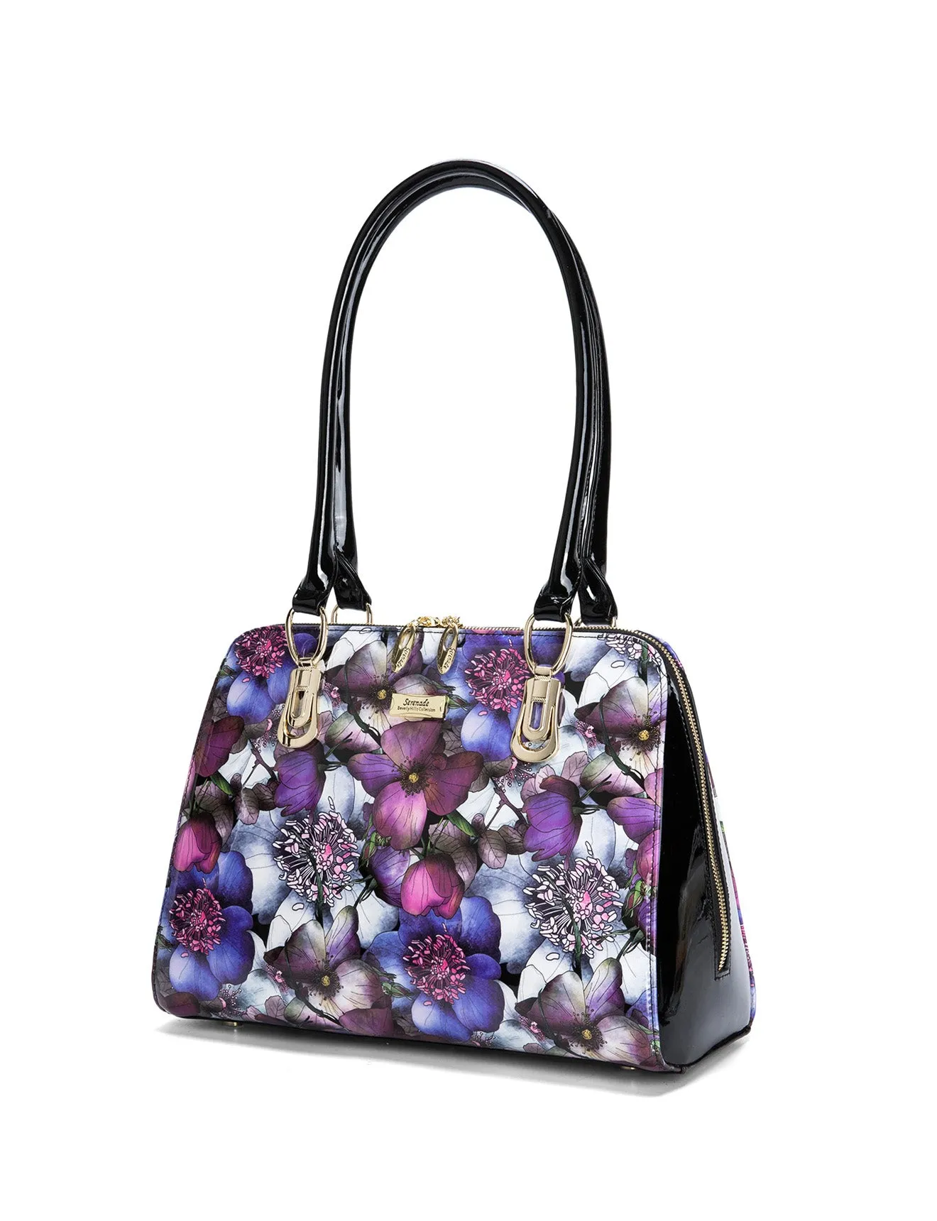 PETULA LGE PATENT LEATHER HANDBAG- SF10-7573-SALE