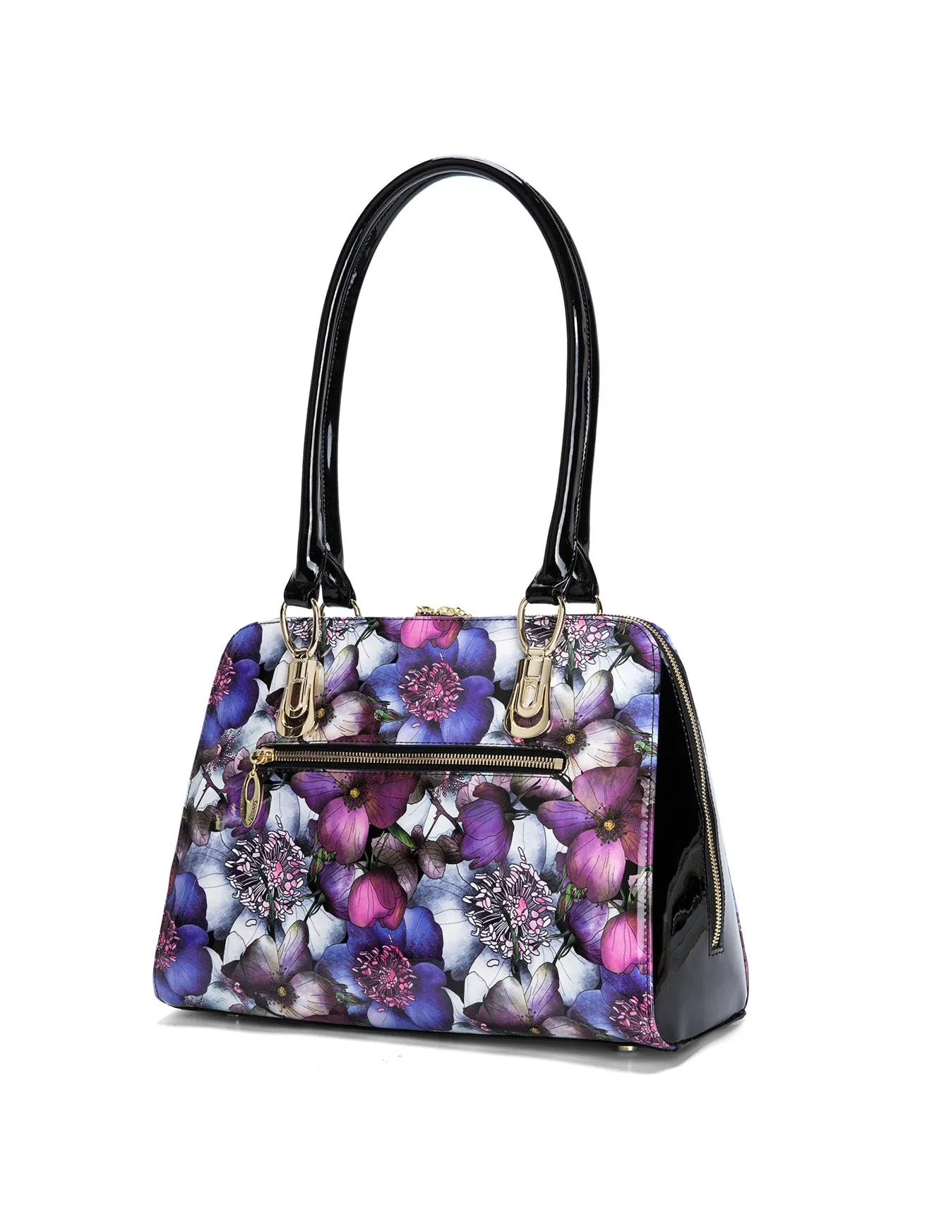 PETULA LGE PATENT LEATHER HANDBAG- SF10-7573-SALE