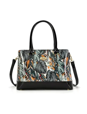 PHYLLIS PATENT LEATHER GRIP HANDLE BAG- SN82-0820-SALE