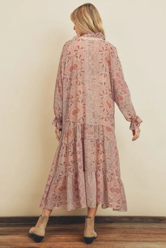 Raya Ruffle Boho Dress