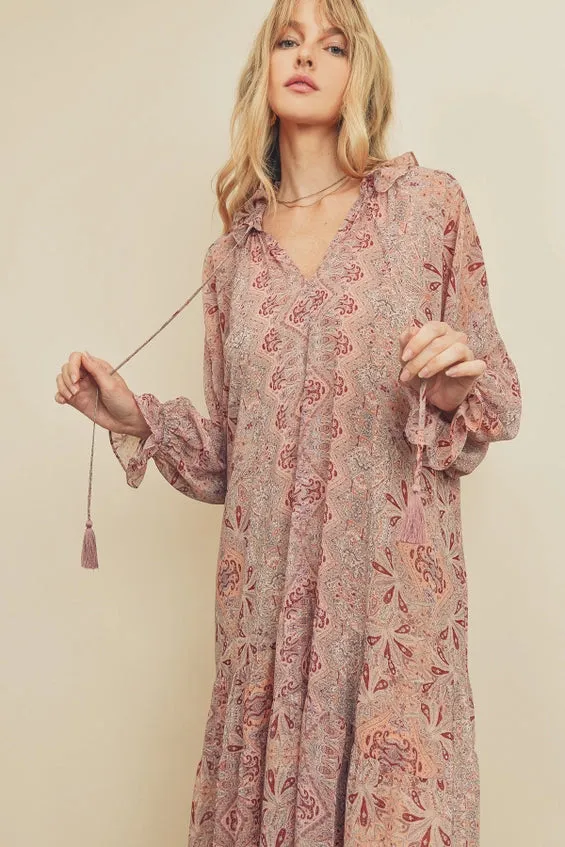 Raya Ruffle Boho Dress