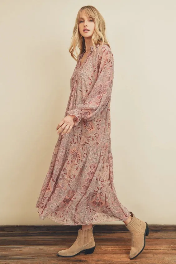 Raya Ruffle Boho Dress