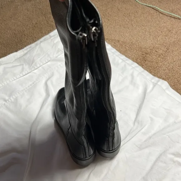 Sale !Franco sarto women high knee  Meyer boots shoes size 6 black leather nwob