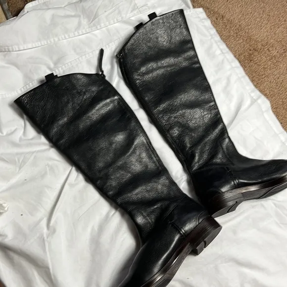 Sale !Franco sarto women high knee  Meyer boots shoes size 6 black leather nwob