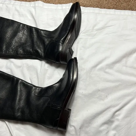 Sale !Franco sarto women high knee  Meyer boots shoes size 6 black leather nwob