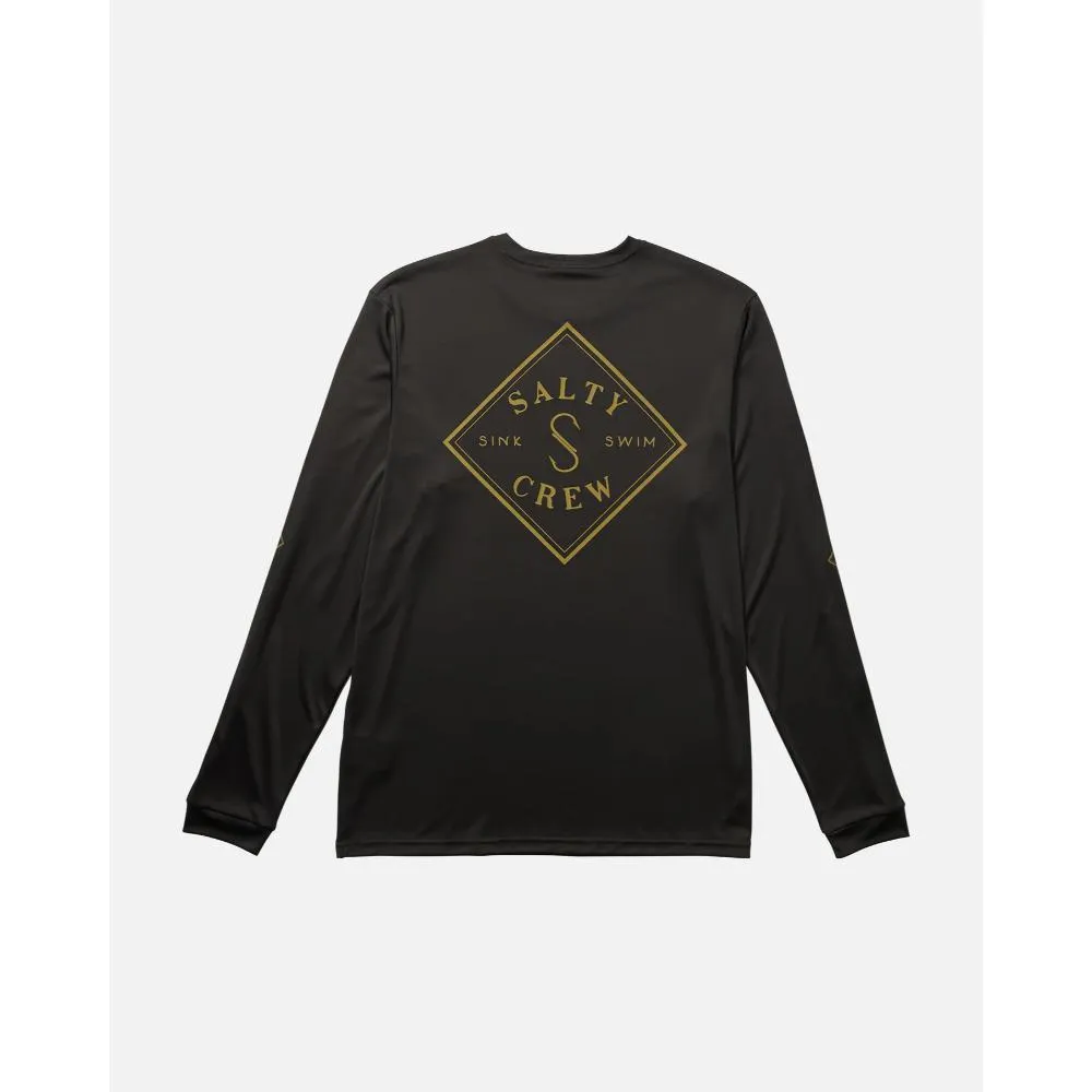 SALTY CREW TIPPET L/S SUNSHIRT CHARCOAL