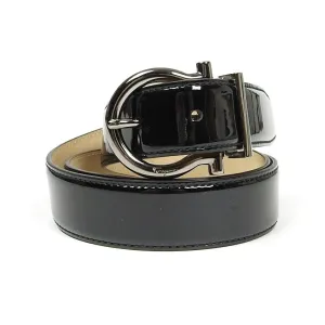 Salvatore Ferragamo Patent Leather Belt Size 85