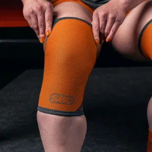 SBD Forge Range 7mm Powerlifting Knee Sleeves - Orange