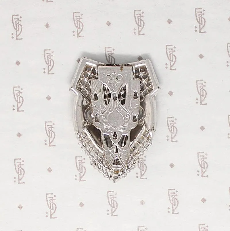 Shield Shaped Sparkling Deco Dress Clip