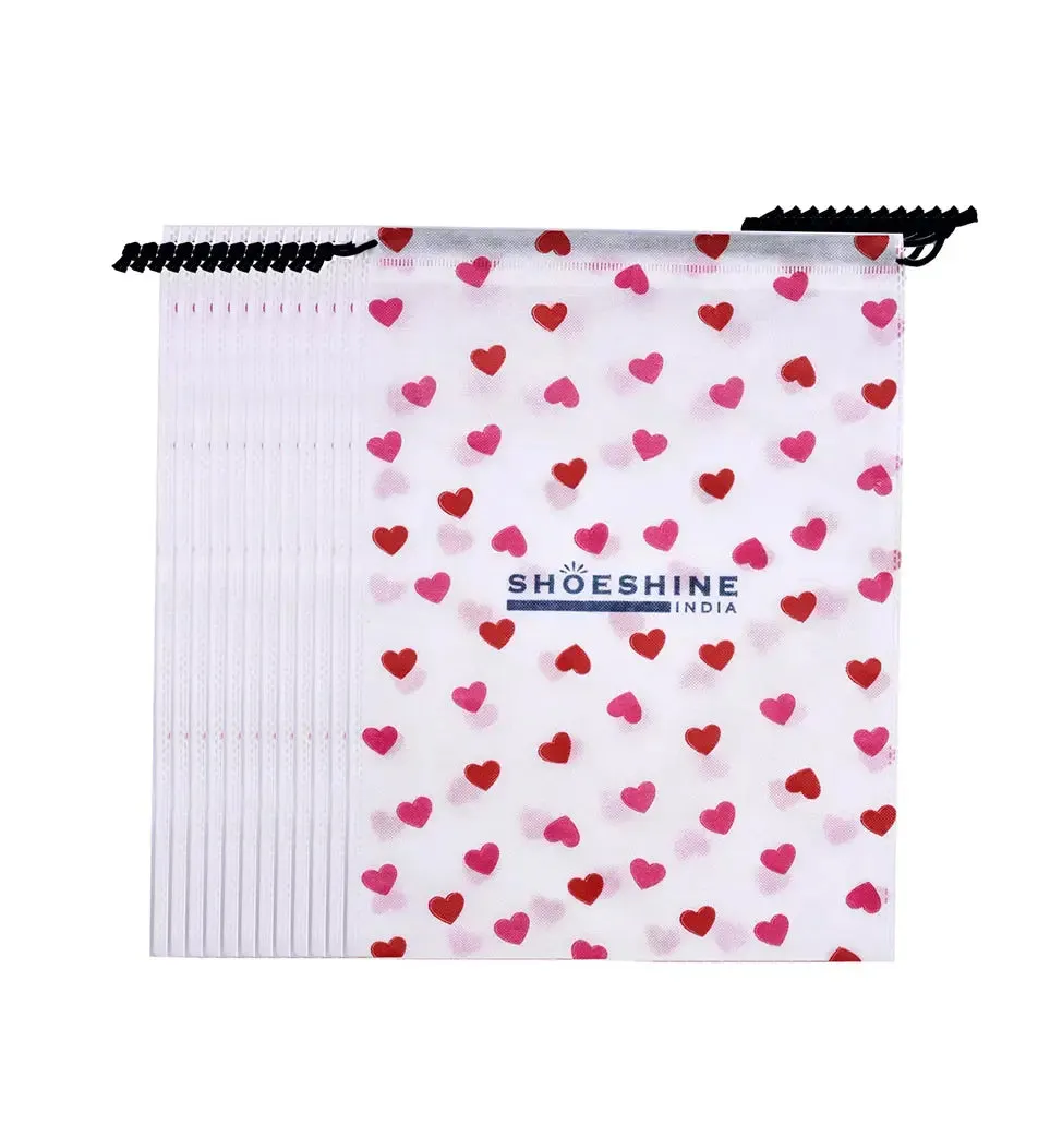 SHOESHINE Shoe Bag (Pack of 12) Shoe Storage bag for home & travel - Blue Dot