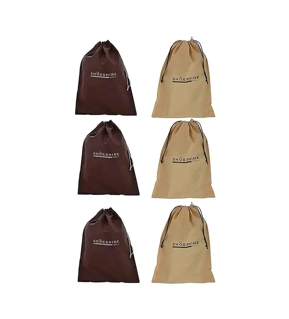 SHOESHINE Shoe Bag (Pack of 12) Shoe Storage bag for home & travel - Blue Dot
