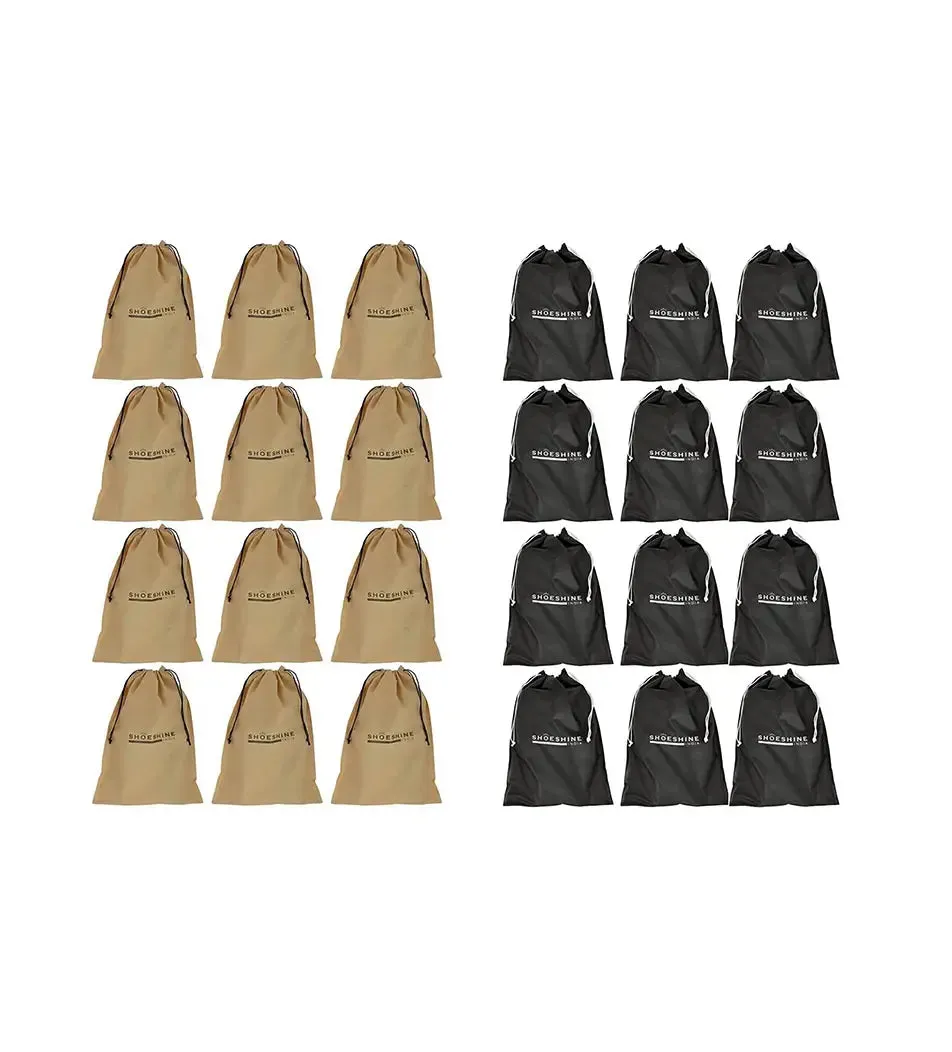 SHOESHINE Shoe Bag (Pack of 12) Shoe Storage bag for home & travel - Blue Dot