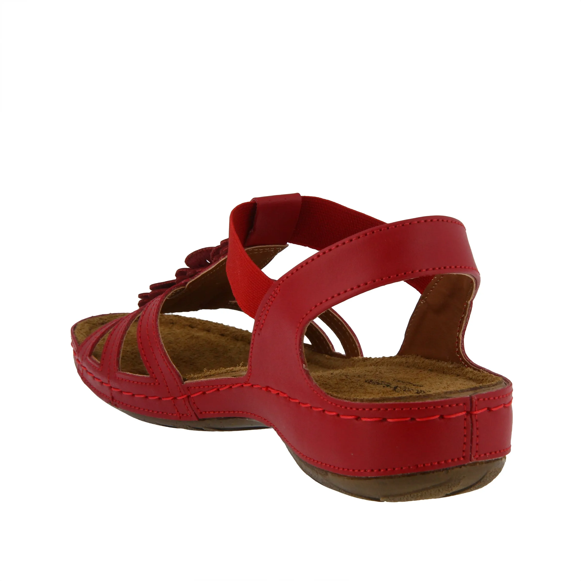 Spring Step Shoes  Flexus Adede Slingback Sandal Women’s Leather Floral 1.5"