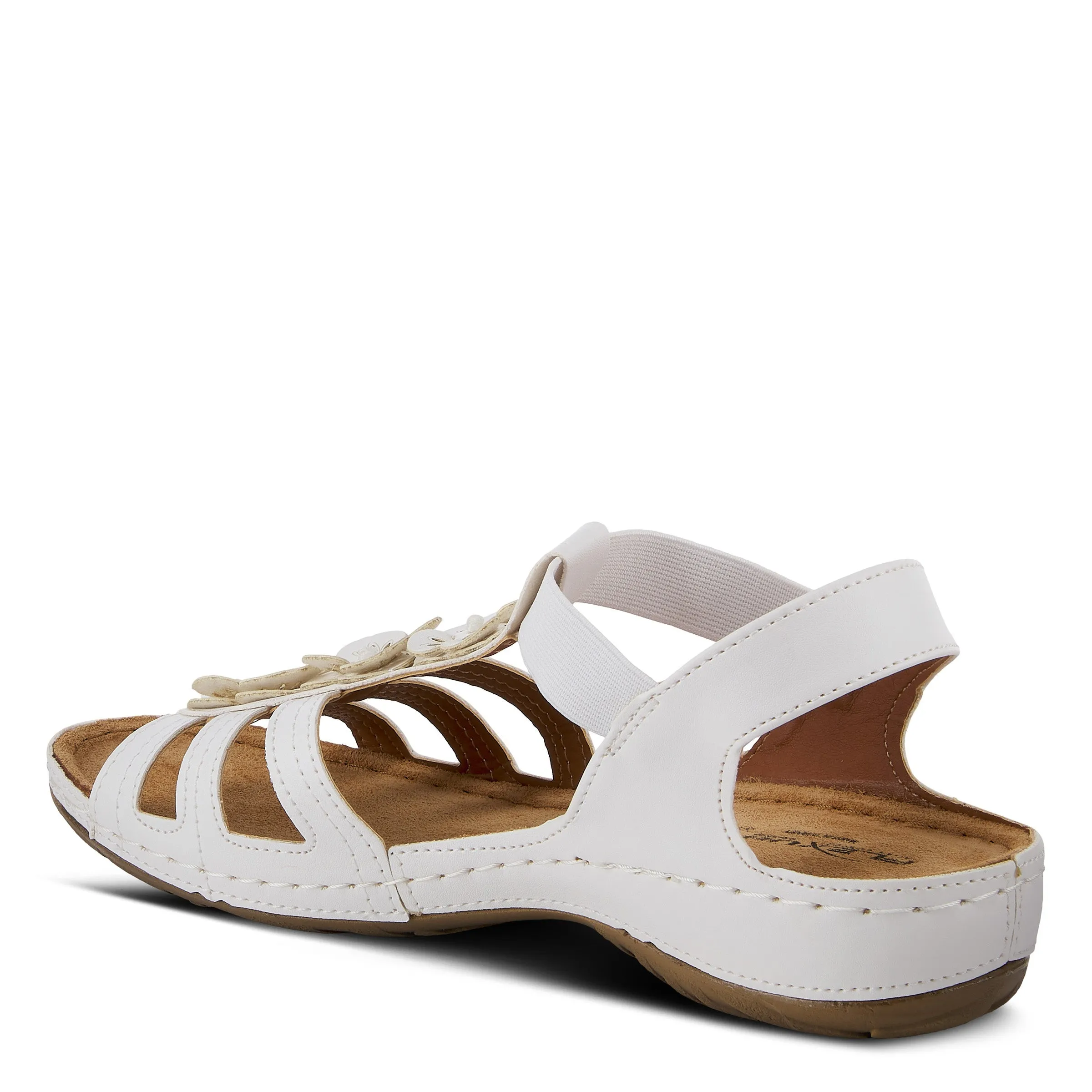Spring Step Shoes  Flexus Adede Slingback Sandal Women’s Leather Floral 1.5"