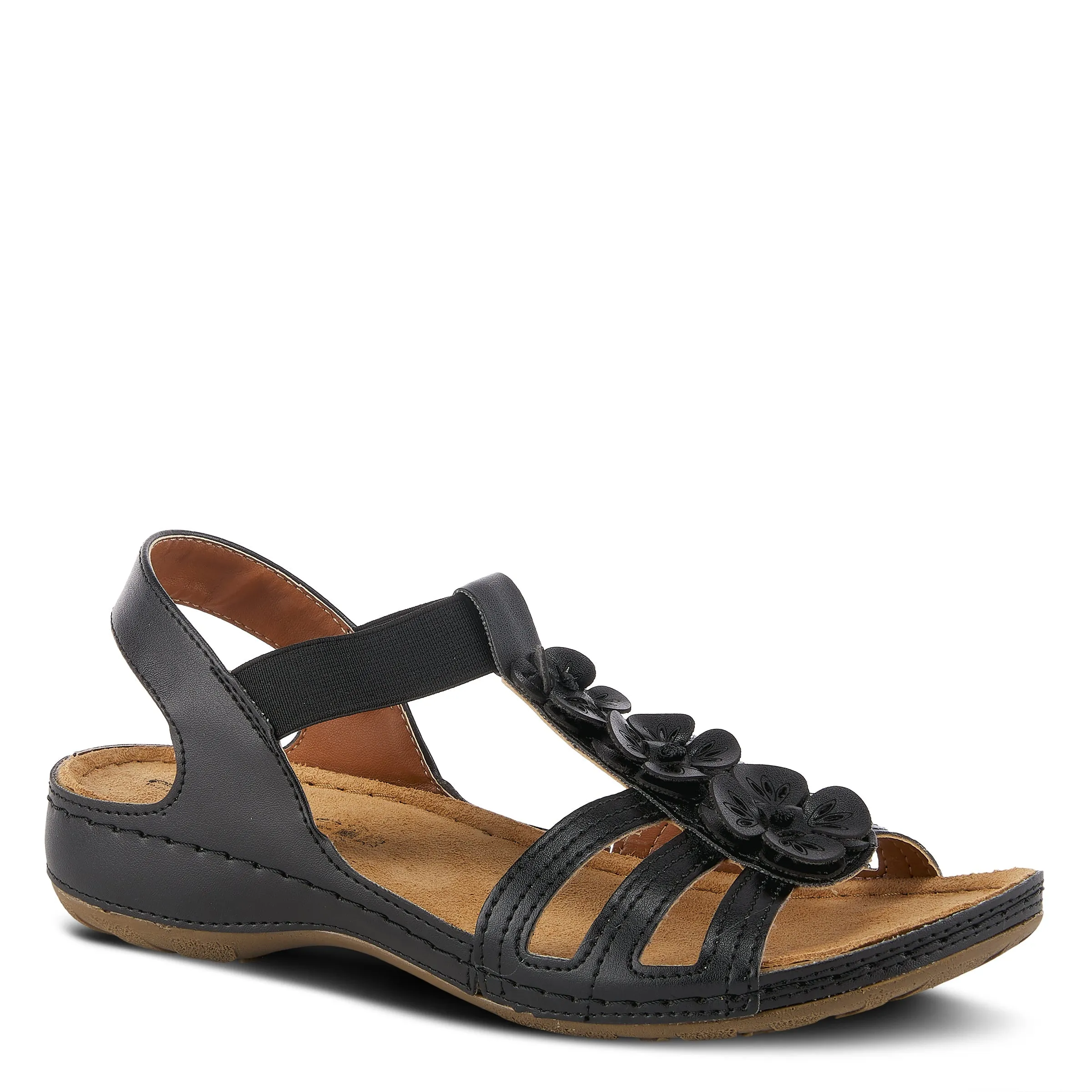 Spring Step Shoes  Flexus Adede Slingback Sandal Women’s Leather Floral 1.5"