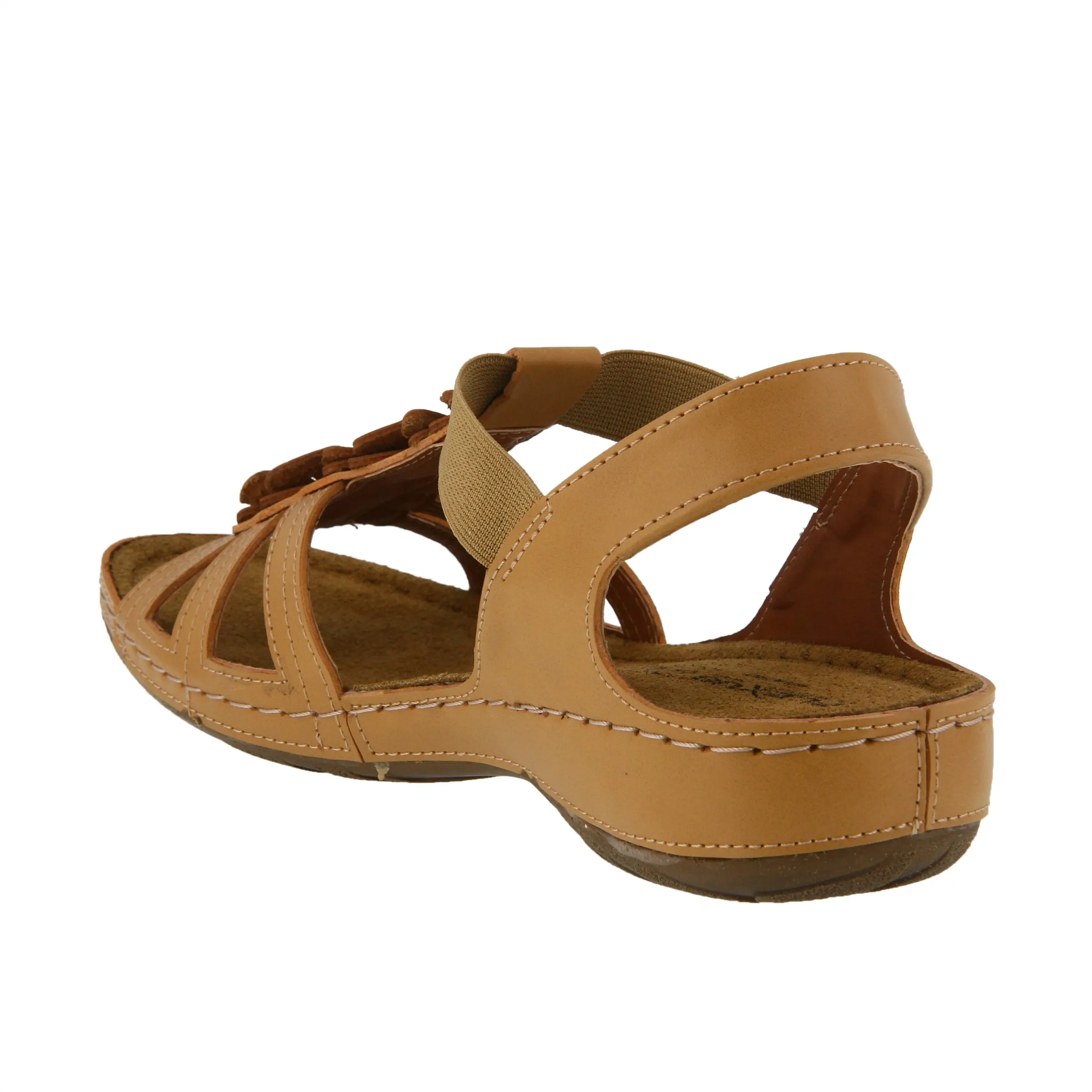 Spring Step Shoes  Flexus Adede Slingback Sandal Women’s Leather Floral 1.5"