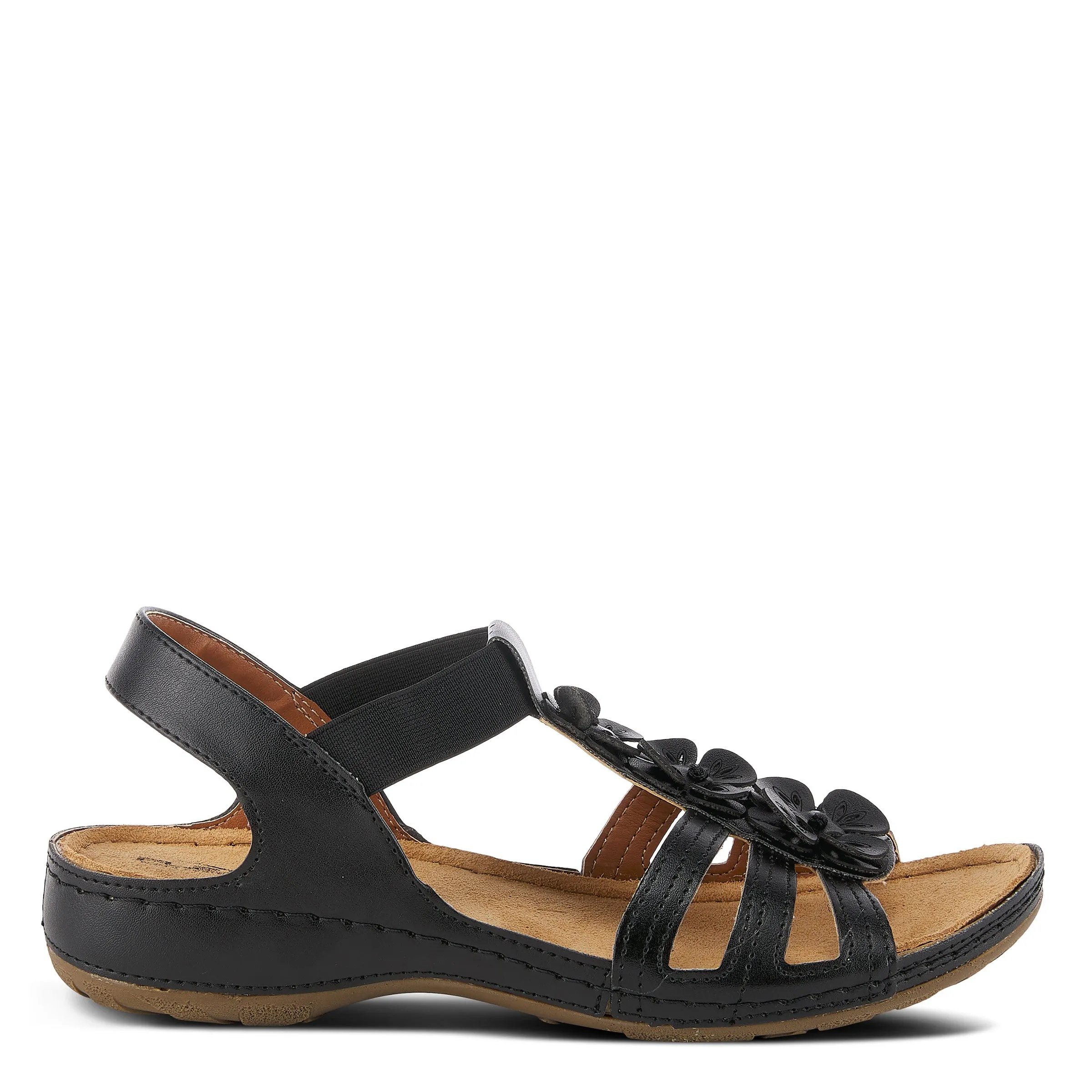 Spring Step Shoes  Flexus Adede Slingback Sandal Women’s Leather Floral 1.5"
