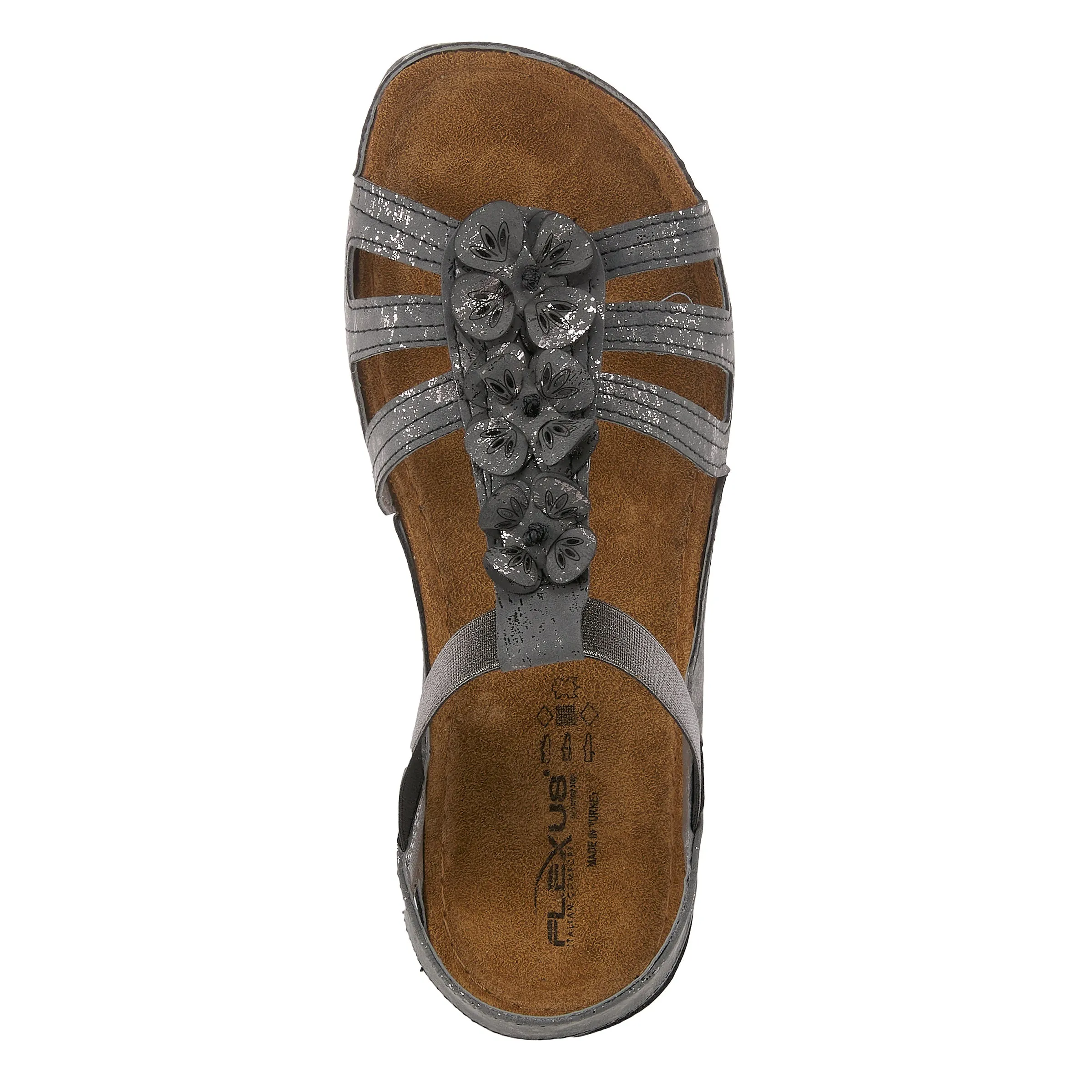 Spring Step Shoes  Flexus Adede Slingback Sandal Women’s Leather Floral 1.5"