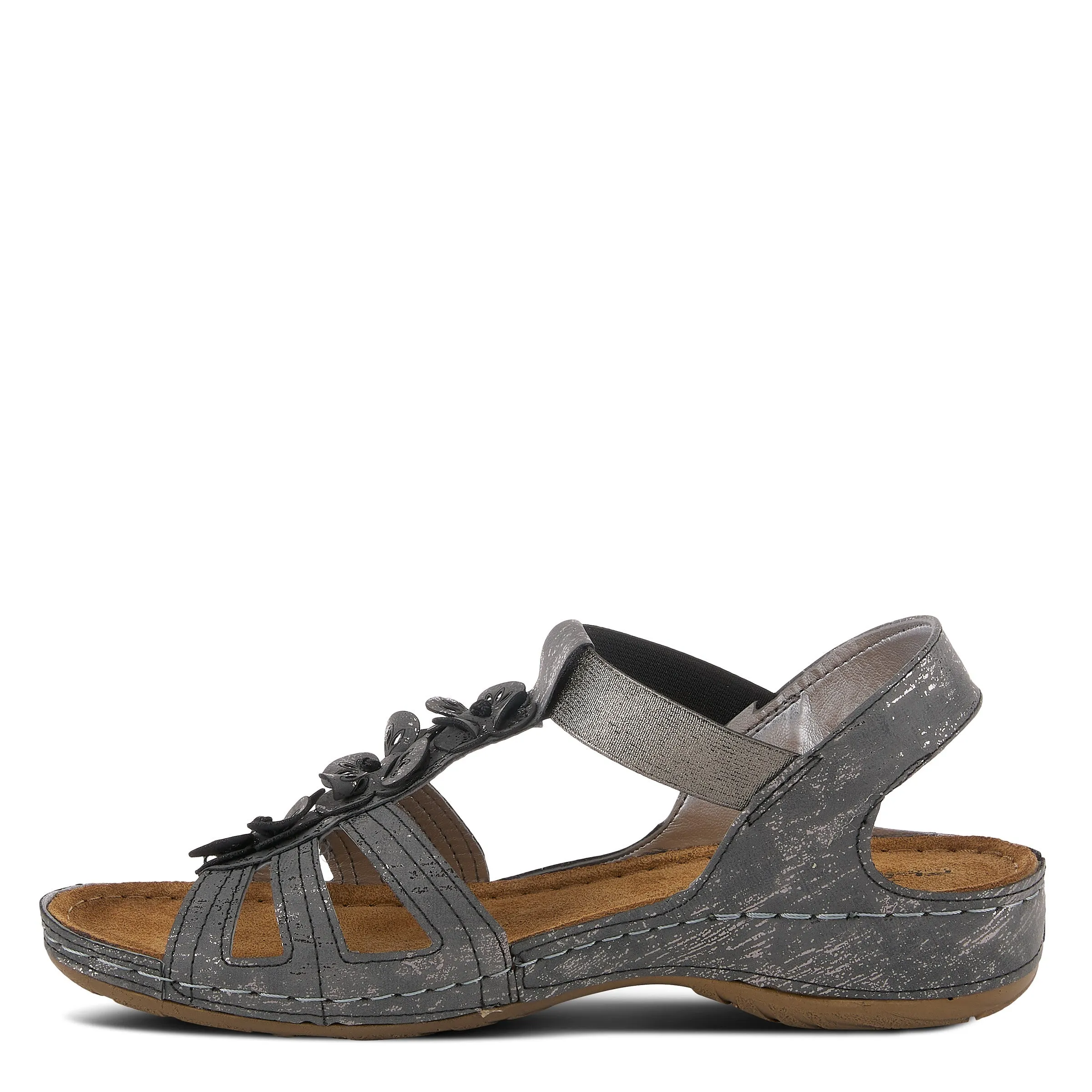 Spring Step Shoes  Flexus Adede Slingback Sandal Women’s Leather Floral 1.5"