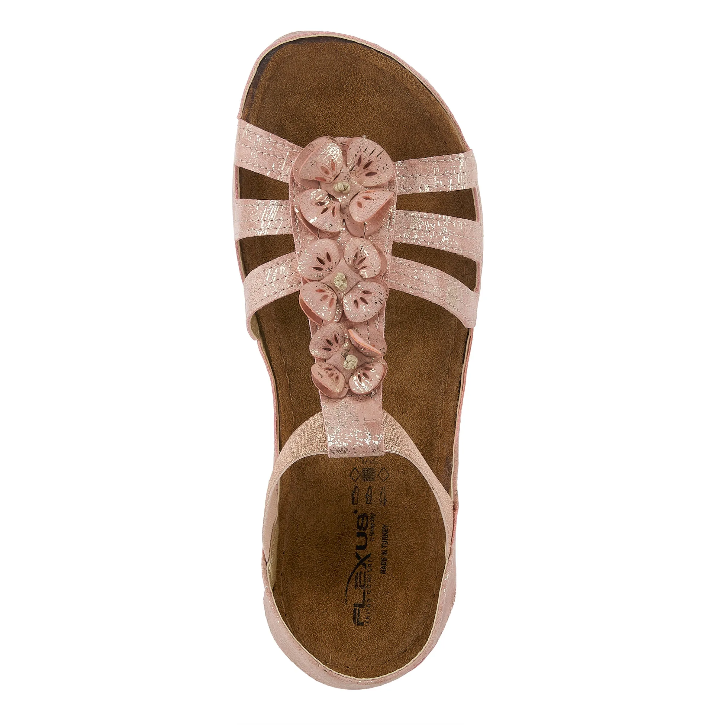 Spring Step Shoes  Flexus Adede Slingback Sandal Women’s Leather Floral 1.5"
