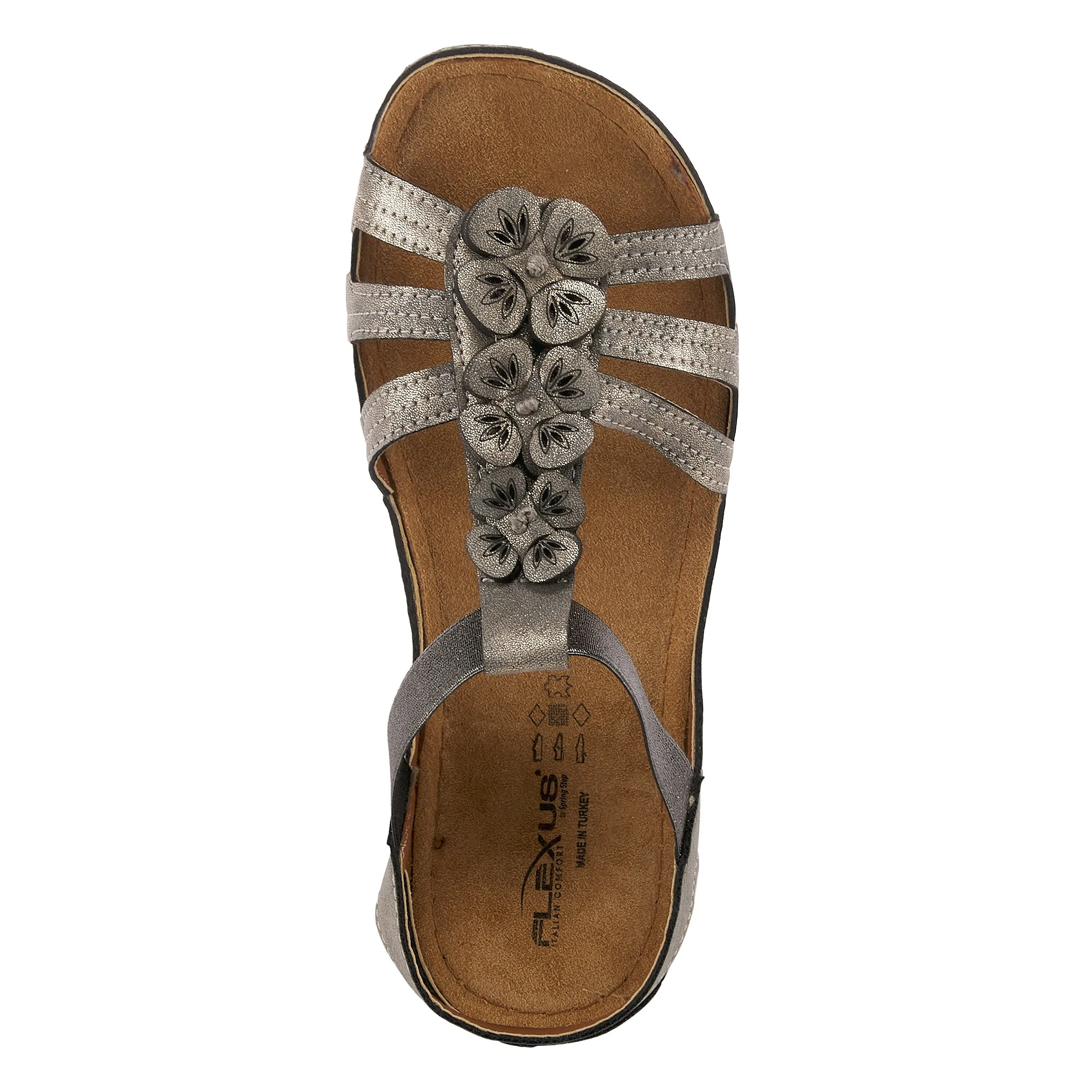 Spring Step Shoes  Flexus Adede Slingback Sandal Women’s Leather Floral 1.5"